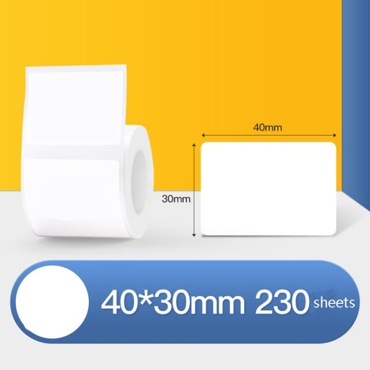 Thermal Label Paper Self-Adhesive Paper Fixed Asset Food Clothing Tag Price Tag for NIIMBOT B11 / B3S, Size: 40x30mm 230 Sheets - free shipping - PMC Jewellery - Order now!