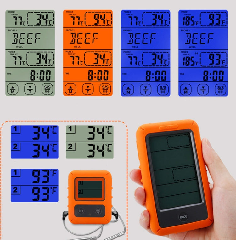 Wireless Food Thermometer Household Touch Screen BBQ Dual-Channel Kitchen  Thermometer - Cooking Thermometers by PMC TechLife | Online Shopping South Africa | PMC TechLife | Buy Now Pay Later Mobicred