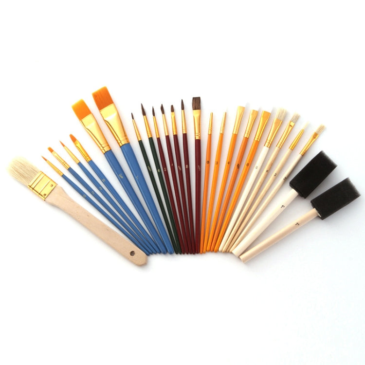 ZHU TING 25 PCS / Set Multifunctional Oil Paint Brush Gouache Watercolor Acrylic Paint Brush Student Painting Supplies - Art Supplies by ZHU TING | Online Shopping South Africa | PMC TechLife | Buy Now Pay Later Mobicred