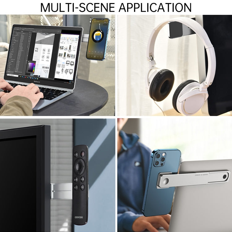 Oatsbasf  Mobile Phone Computer Sync Screen Aluminum Alloy Bracket Computer Expansion Bracket(Gray) - free shipping - PMC TechLife - Order now!