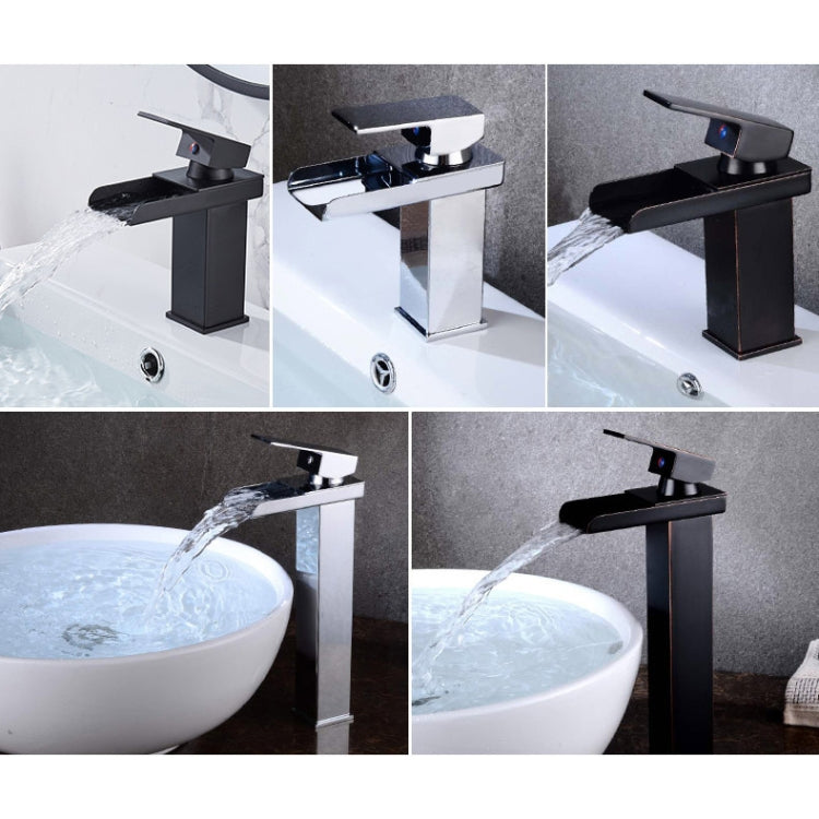 Bathroom Wide Mouth Faucet Square Sink Single Hole Basin Faucet, Specification: HT-81567 Electroplating High Type - Faucets & Accessories by PMC TechLife | Online Shopping South Africa | PMC TechLife | Buy Now Pay Later Mobicred