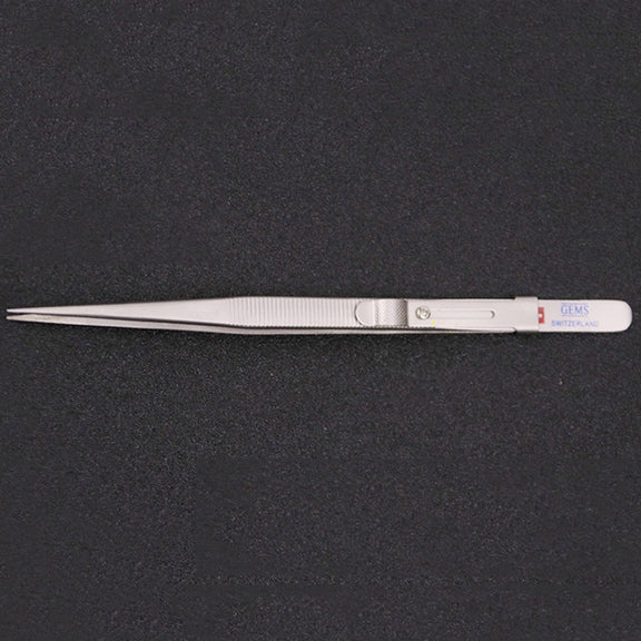 Non-Slip Diamond Tweezers Jewelry Tweezers Elastic Stainless Steel Gem Diamond Clips Durable Tools Tweezers With Slot and Lock
