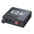 NK-C6 Optical Fiber To Analog Audio Converter Adjustable Volume Digital To Analog Decoder US Plug - Audio Receiver Transmitter by PMC TechLife | Online Shopping South Africa | PMC TechLife