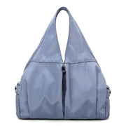 Female Dry And Wet Separation Sports Gym Bag Handbag Duffel Bag Short Distance Light Swimming Bag(Light Blue)