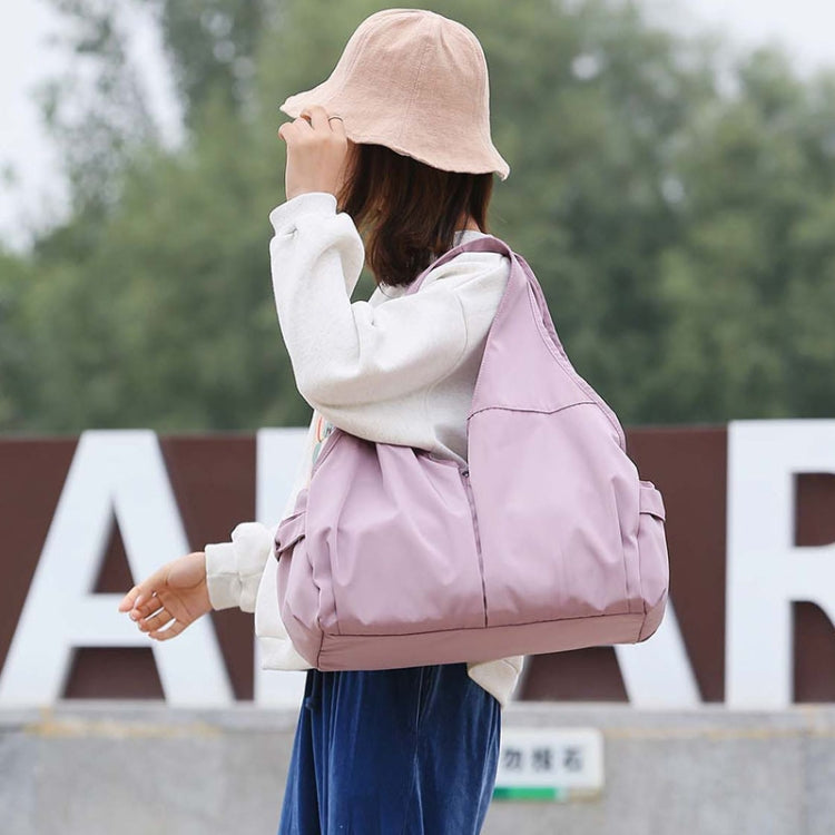 Female Dry And Wet Separation Sports Gym Bag Handbag Duffel Bag Short Distance Light Swimming Bag(Light Blue)