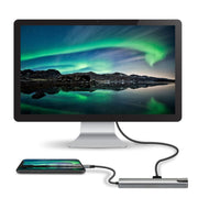 WC7367 8 in 1 87W Type-C to PD+USB3.0x2+SD+TF+HDMI+RJ45+Type-c Docking Station HUB