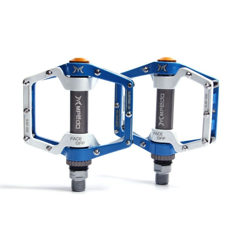 MPEDA Mountain Bike Bearing Pedal Ultra-Light Aluminum Alloy Non-Slip Bearing Pedal, Size: 930(White Blue) - Pedals by MPEDA | Online Shopping South Africa | PMC TechLife | Buy Now Pay Later Mobicred