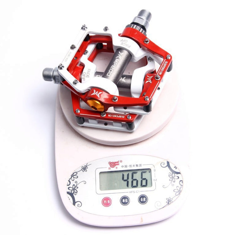 MPEDA Mountain Bike Bearing Pedal Ultra-Light Aluminum Alloy Non-Slip Bearing Pedal, Size: 930(White Blue) - Pedals by MPEDA | Online Shopping South Africa | PMC Jewellery | Buy Now Pay Later Mobicred