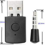 Bluetooth Controller Receiver Adapter USB 4.0 Game Controller Headset Receiver For PS5