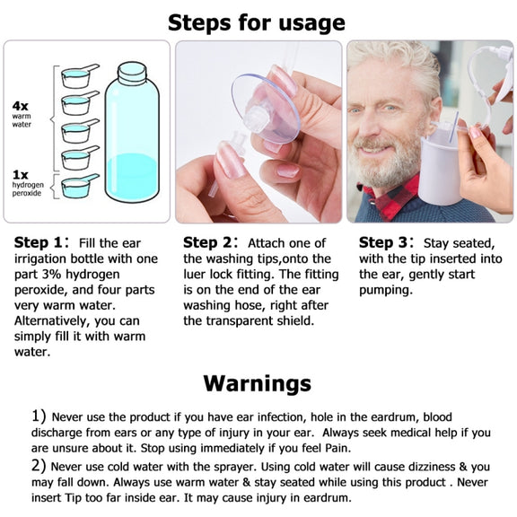 Ear Wash Ball Ear Wash Set Ear Wax Cleaning Tool