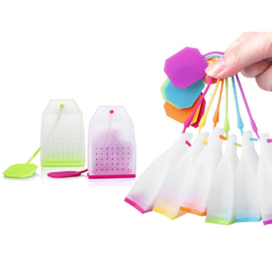3 PCS Food-grade Silicone Tea Bags Colorful Style Tea Strainers Herbal Tea Infusers Filters Scented Tea Tools Random Color Delivery - free shipping - PMC Jewellery - Order now!