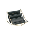 Desktop Racks Multi-Layer Wrought Iron Leather Storage Tray Keys Sundries Tablet Computers Watches Organize Creative Ornaments, Colour: Dark Green Small - free shipping - PMC TechLife - Order now!