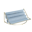 Desktop Racks Multi-Layer Wrought Iron Leather Storage Tray Keys Sundries Tablet Computers Watches Organize Creative Ornaments, Colour: Blue Large - free shipping - PMC TechLife - Order now!