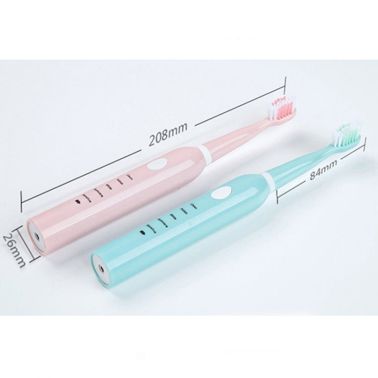 DELIPU Electric Toothbrush Rechargeable Sonic 5-Speed Adjustment Children Adult Household Water-resistant Soft Hair Whitening Toothbrush USB Charging Stand (Blue)