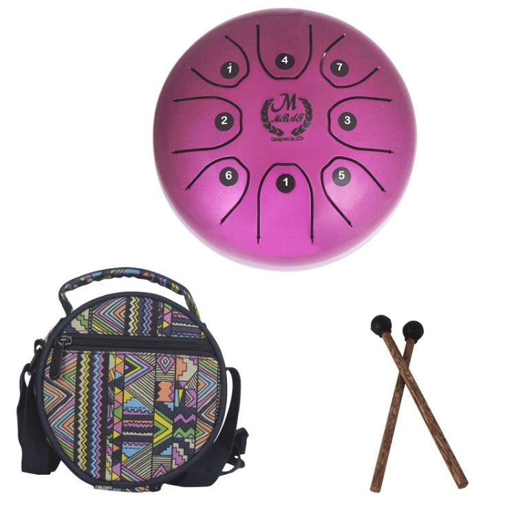 MEIBEITE 5.5-Inch C-Tune Sanskrit Drum Steel Tongue Empty  Worry-Free Drum(Purple) - Percussion Accessories by MEIBEITE | Online Shopping South Africa | PMC Jewellery | Buy Now Pay Later Mobicred