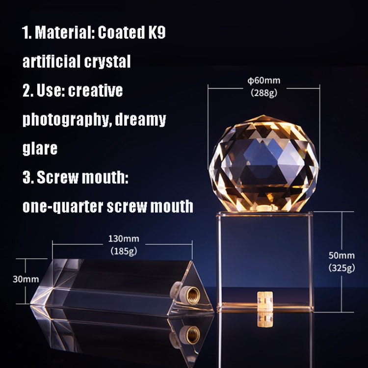 Triangular Prism Crystal Photography Foreground Blur Film And Television Props