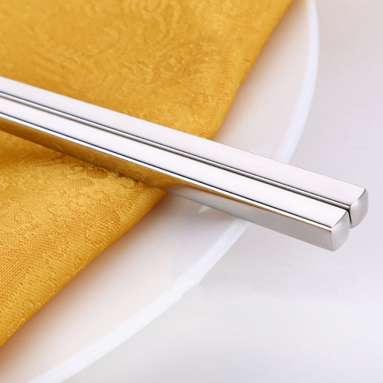 1 Pairs 304 Stainless Steel Chopsticks Non-Slip Tableware Adult Chopsticks - Cutlery Sets by PMC TechLife | Online Shopping South Africa | PMC TechLife