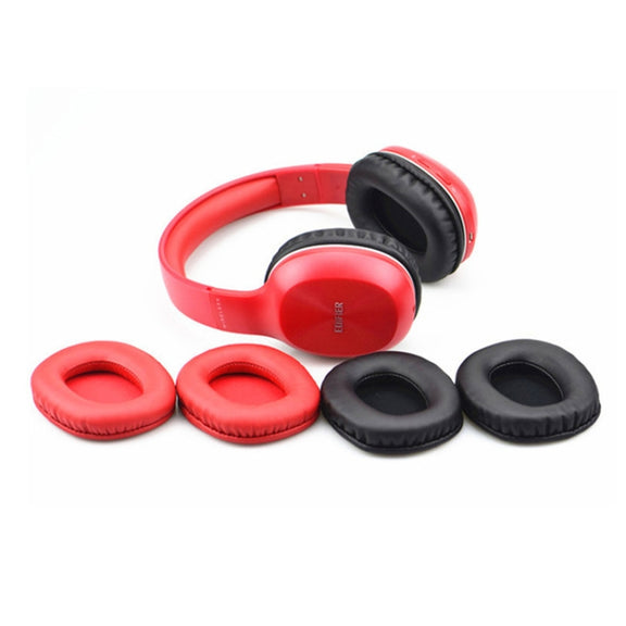 2 PCS Leather Cover Headphone Protective Cover Earmuffs For Edifier W800BT / W808BT / K800 / K830 / K815P(Black)
