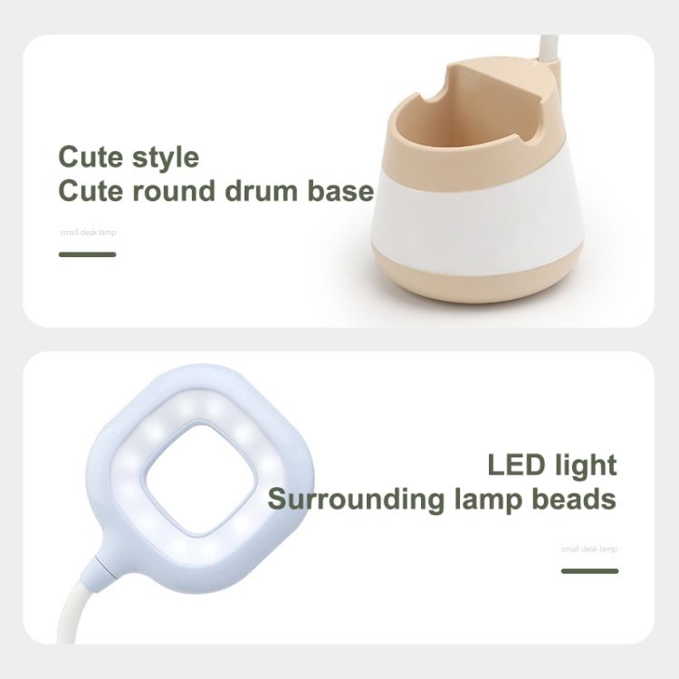 USB Charging LED Desk Light Eye Protection Lamp with Pen Holder and Phone Holder(CS276-4 Black) -  by PMC TechLife | Online Shopping South Africa | PMC TechLife