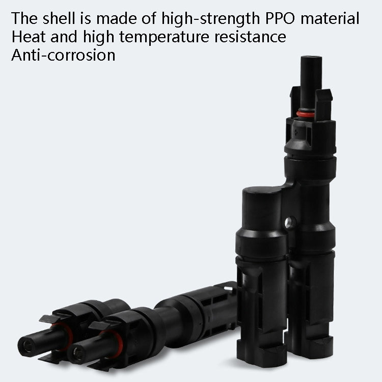 10 Sets MC4 4 in 1 MC4 Photovoltaic Connector Solar Branch Connector Solar Panel Male And Female Plug Accessories
