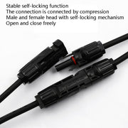 10 Sets MC4 4 in 1 MC4 Photovoltaic Connector Solar Branch Connector Solar Panel Male And Female Plug Accessories