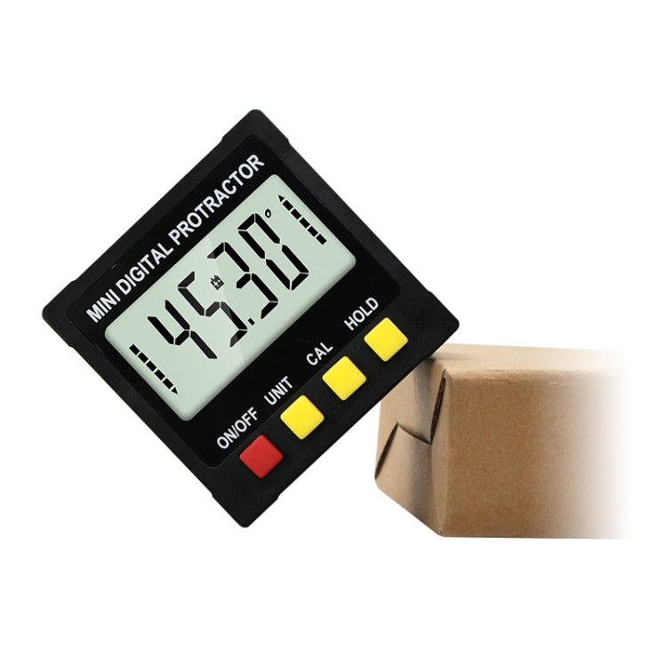 Electronic Digital Display Inclinometer Slope Level Protractor Four-Sided Magnetic Angle Ruler - Measuring Tools by PMC TechLife | Online Shopping South Africa | PMC TechLife