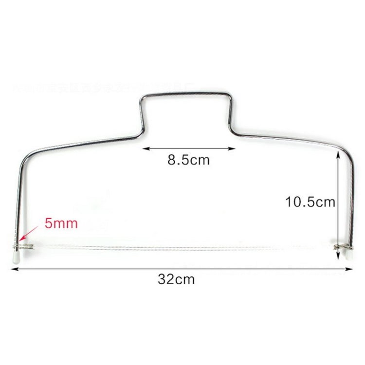 Stainless Steel Adjustable Wire Cake Cutter Slicer Leveler DIY Cake Baking Tools(Doule Wire Cutter) - Cutter & Peeler by PMC TechLife | Online Shopping South Africa | PMC TechLife