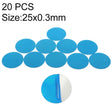 20 PCS Metal Plate Disk Iron Sheet For Magnetic Car Phone Stand Holder(25x0.3mm) - Hand-Sticking Bracket by PMC TechLife | Online Shopping South Africa | PMC TechLife