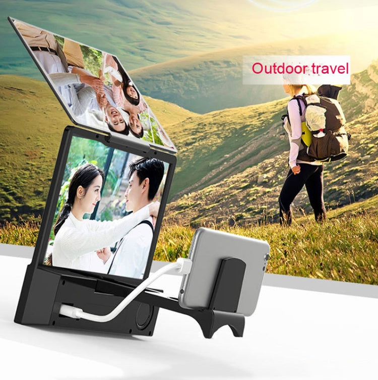 L8 8.5 Inch Mobile Phone Screen Amplifier Bluetooth Subwoofer Speaker Phone Amplifier - Screen Magnifier by PMC TechLife | Online Shopping South Africa | PMC TechLife