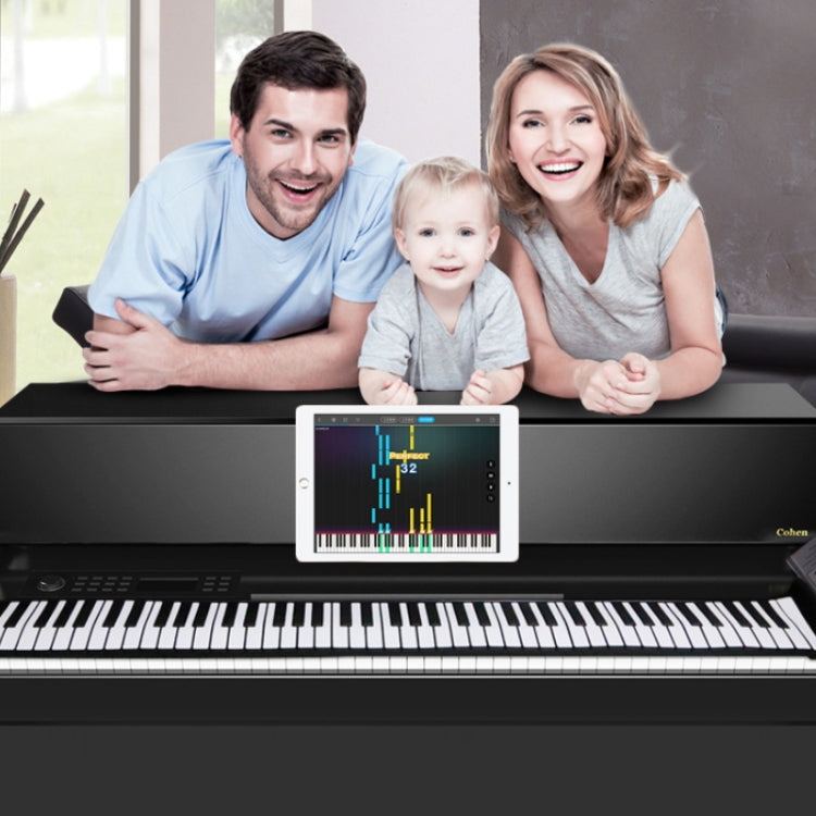 MIDI88 88-Key Hand-Rolled Foldable Piano Professional MIDI Soft Keyboard Simulated Practice Portable Electronic Piano(Black English) - Keyboard Instruments by PMC TechLife | Online Shopping South Africa | PMC TechLife