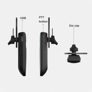 A08 Mini Ear Hook Wireless Walkie Talkie Outdoor Mini Walkie Talkie  Wireless Bluetooth Walkie Talkie