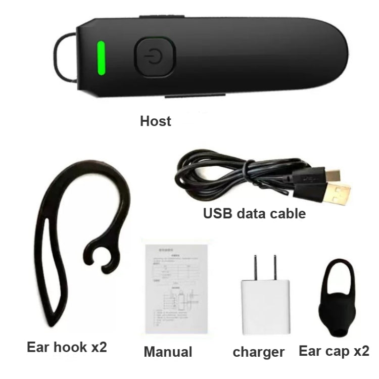 A08 Mini Ear Hook Wireless Walkie Talkie Outdoor Mini Walkie Talkie  Wireless Bluetooth Walkie Talkie - Handheld Walkie Talkie by PMC TechLife | Online Shopping South Africa | PMC TechLife