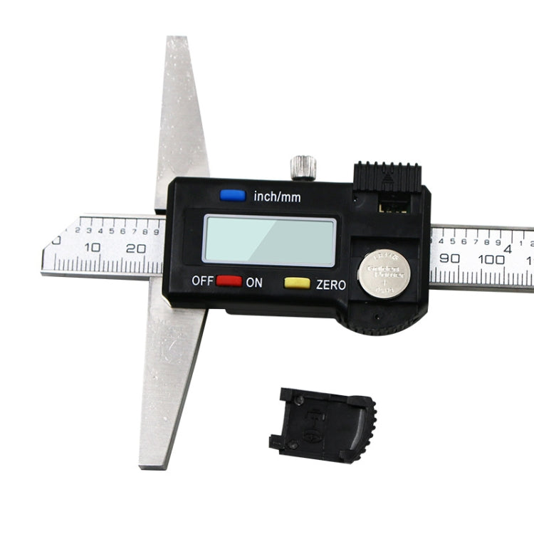 0-150mm Digital Display Depth Gauge Caliper Vernier Caliper Depth Measuring Ruler - free shipping - PMC TechLife - Order now!