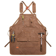 Canvas Apron Barber Roasting Cafe Gardening Woodworking Men And Women Canvas Work Clothes, Specification: For Children 47cm(Yellow)