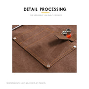 Canvas Apron Barber Roasting Cafe Gardening Woodworking Men And Women Canvas Work Clothes, Specification: For Children 47cm(Yellow)