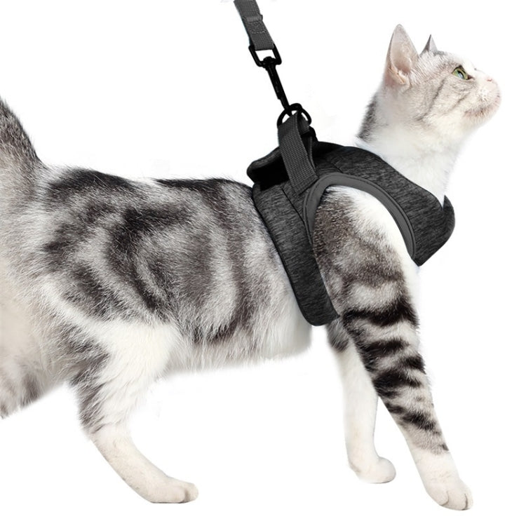 Cat Leash Pet Chest Harness Leash, Size: S(Grey) - Leashes by PMC TechLife | Online Shopping South Africa | PMC TechLife