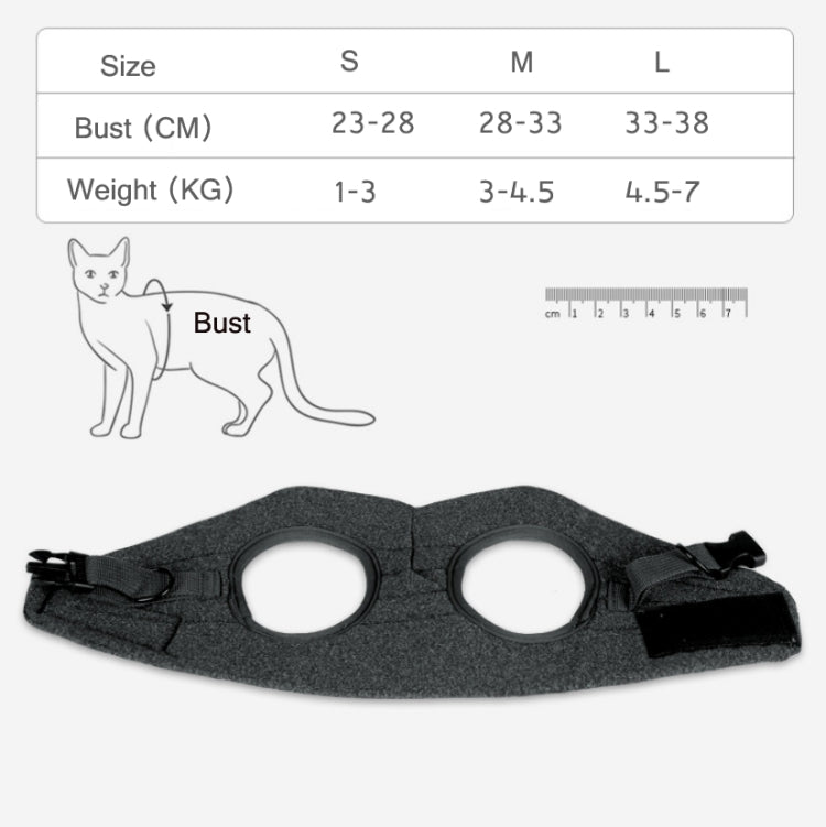 Cat Leash Pet Chest Harness Leash, Size: S(Grey) - Leashes by PMC TechLife | Online Shopping South Africa | PMC TechLife
