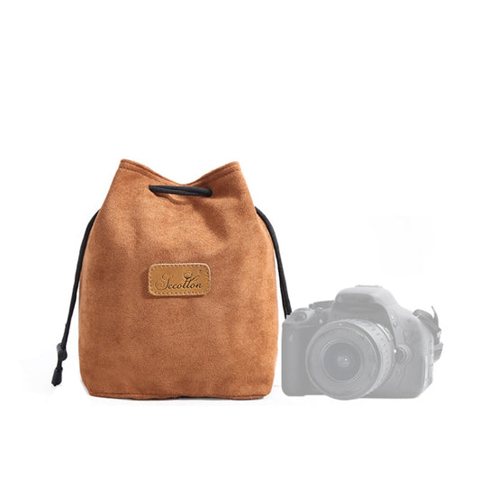 S.C.COTTON Liner Shockproof Digital Protection Portable SLR Lens Bag Micro Single Camera Bag Square Khaki M - free shipping - PMC Jewellery - Order now!