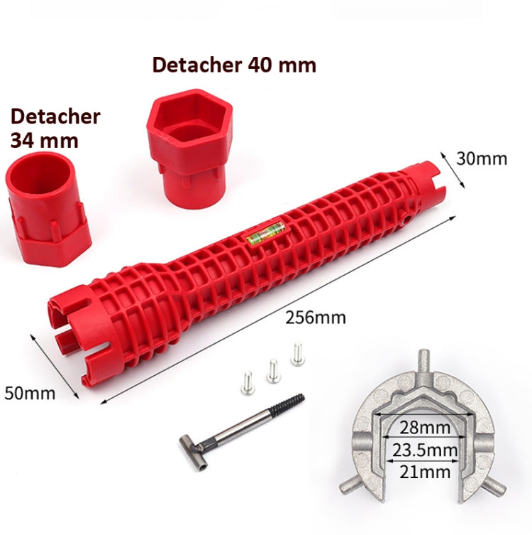 8 In 1  Multifunctional Sink Bathroom Wrench Plumbing Installation Tool Water Pipe Faucet Repair Removal Tool - Hex Key & Spanner by PMC TechLife | Online Shopping South Africa | PMC TechLife