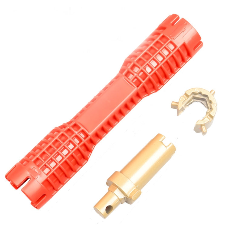 Metal Double-head Multifunctional Sink Bathroom Wrench Plumbing Installation Tool Water Pipe Faucet Repair Removal Tool - Hex Key & Spanner by PMC TechLife | Online Shopping South Africa | PMC TechLife