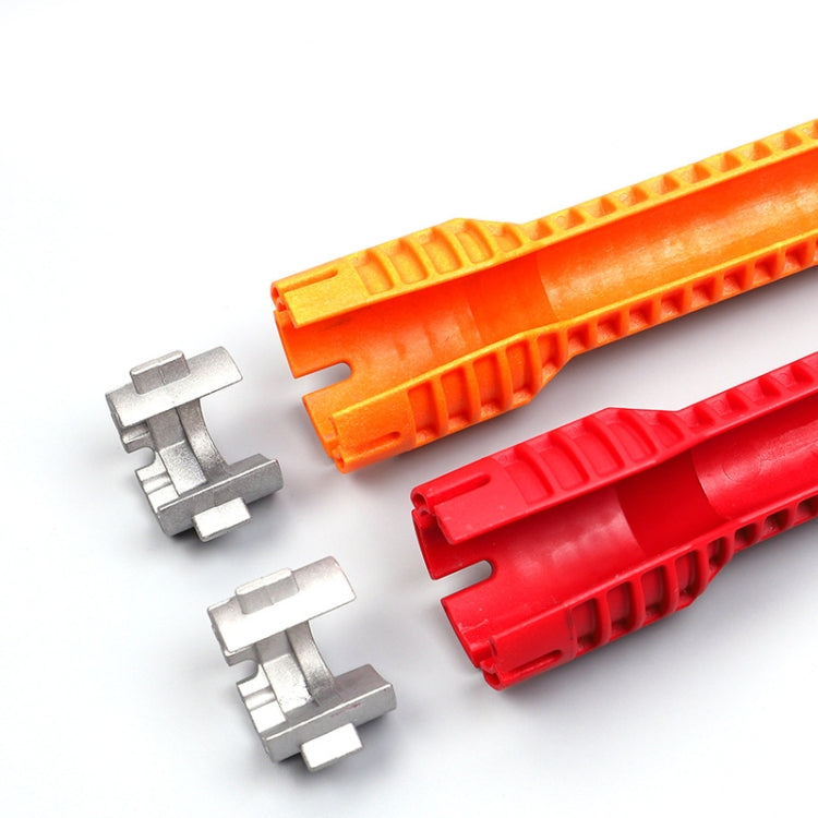 Metal Double-head Multifunctional Sink Bathroom Wrench Plumbing Installation Tool Water Pipe Faucet Repair Removal Tool - Hex Key & Spanner by PMC TechLife | Online Shopping South Africa | PMC TechLife