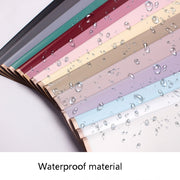 20 Sheets / Pack Phnom Penh Flower Matte Paper Flower Wrapping Paper Bouquet Jelly Film Water-resistant Gift Wrapping Paper 58x58cm, Colour: Black