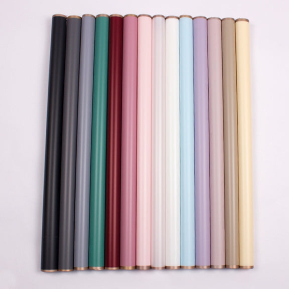 20 Sheets / Pack Phnom Penh Flower Matte Paper Flower Wrapping Paper Bouquet Jelly Film Water-resistant Gift Wrapping Paper 58x58cm, Colour: Black