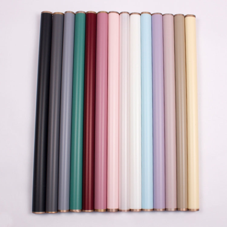20 Sheets / Pack Phnom Penh Flower Matte Paper Flower Wrapping Paper Bouquet Jelly Film Water-resistant Gift Wrapping Paper 58x58cm, Colour: Black