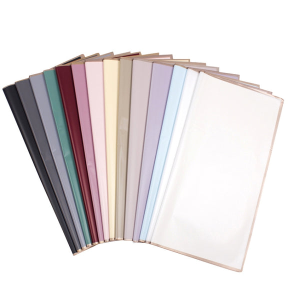 20 Sheets / Pack Phnom Penh Flower Matte Paper Flower Wrapping Paper Bouquet Jelly Film Water-resistant Gift Wrapping Paper 58x58cm, Colour: Black