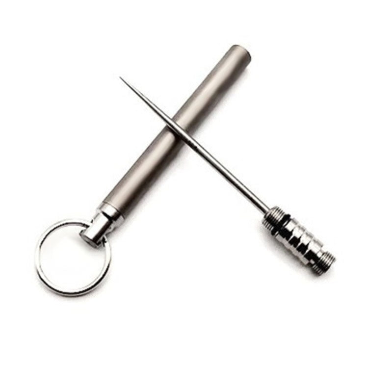 Titanium Alloy Integrated Toothpick Holder Portable Non-Disposable Toothpicks - free shipping - PMC TechLife - Order now!