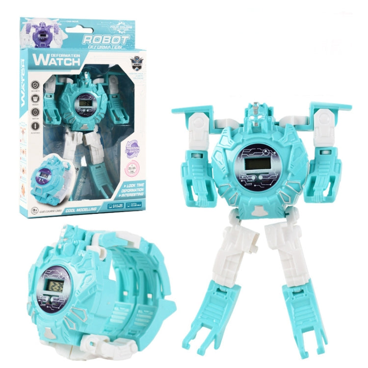 3 PCS Children Electronic Watch Cartoon Deformation Robot Toy Watch(Blue) - free shipping - PMC TechLife - Order now!