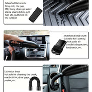 Car Handheld Portable Vacuum Cleaner Small Car Vacuum Cleaner Wired Black