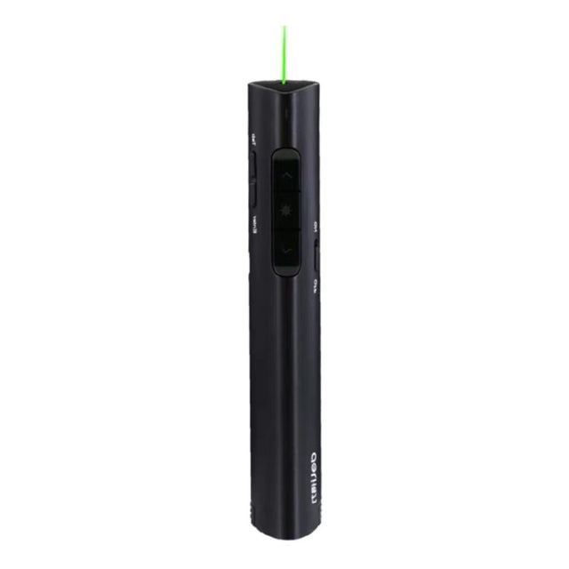 Deli 2.4G Flip Pen Business Presentation Remote Control Pen, Model: 2801G Black (Green Light)