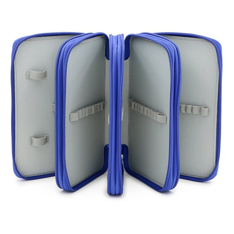 Solid Color Square Four-Layer Pencil Case Sketch Colorful Pencil Case With 72 Holes(Black) - File Folder by PMC TechLife | Online Shopping South Africa | PMC TechLife